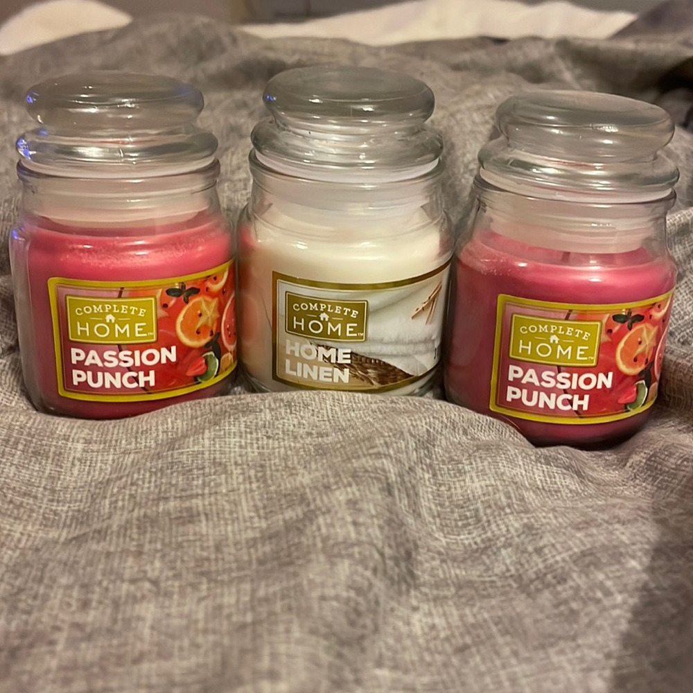 3 Complete Home Candles